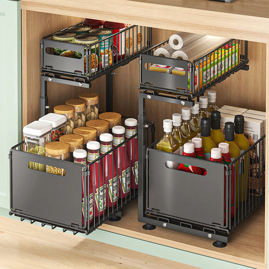 Organizer Estraibile a 2 Livelli Spazoria