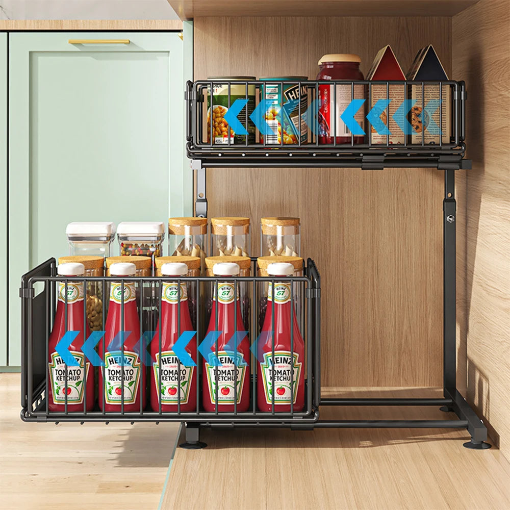 Organizer Estraibile a 2 Livelli Spazoria