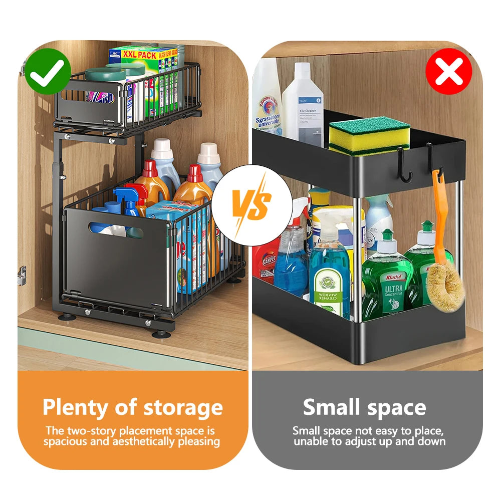Organizer Estraibile a 2 Livelli Spazoria