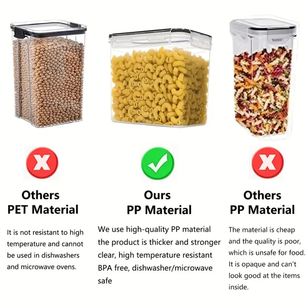 Set di 7 Contenitori Ermetici per Alimenti Spazoria