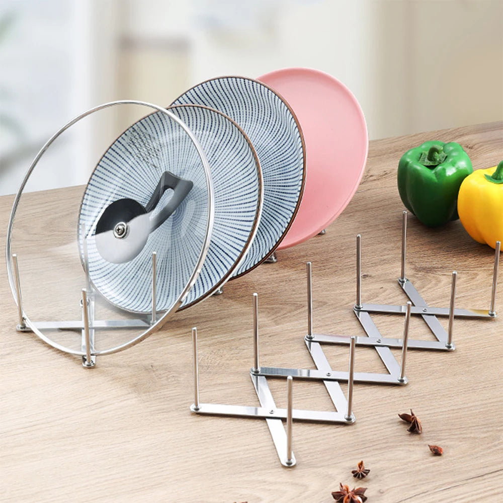 Organizer Estensibile per Coperchi e Piatti Spazoria