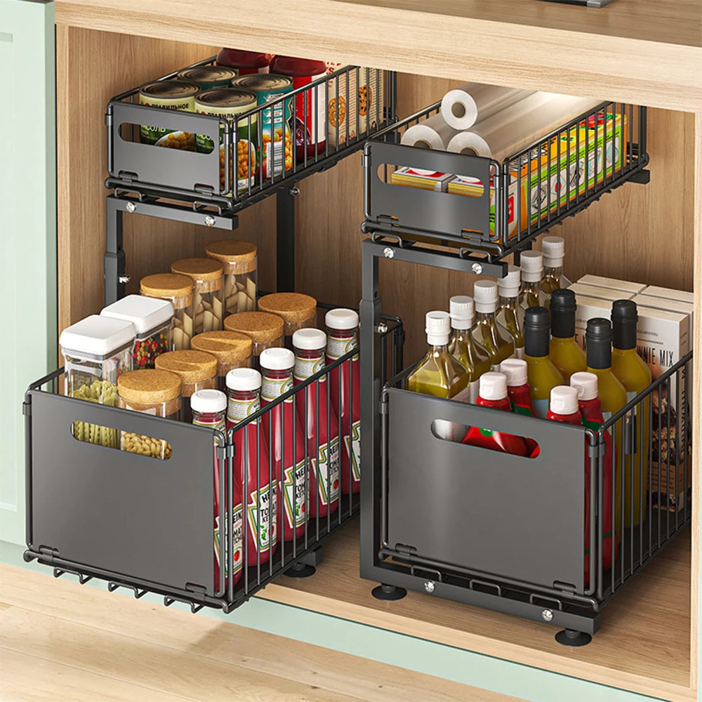 Organizer Estraibile a 2 Livelli Spazoria