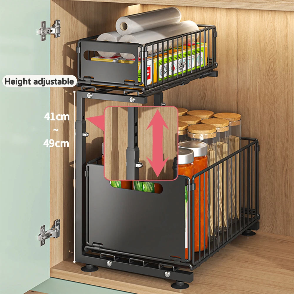 Organizer Estraibile a 2 Livelli Spazoria