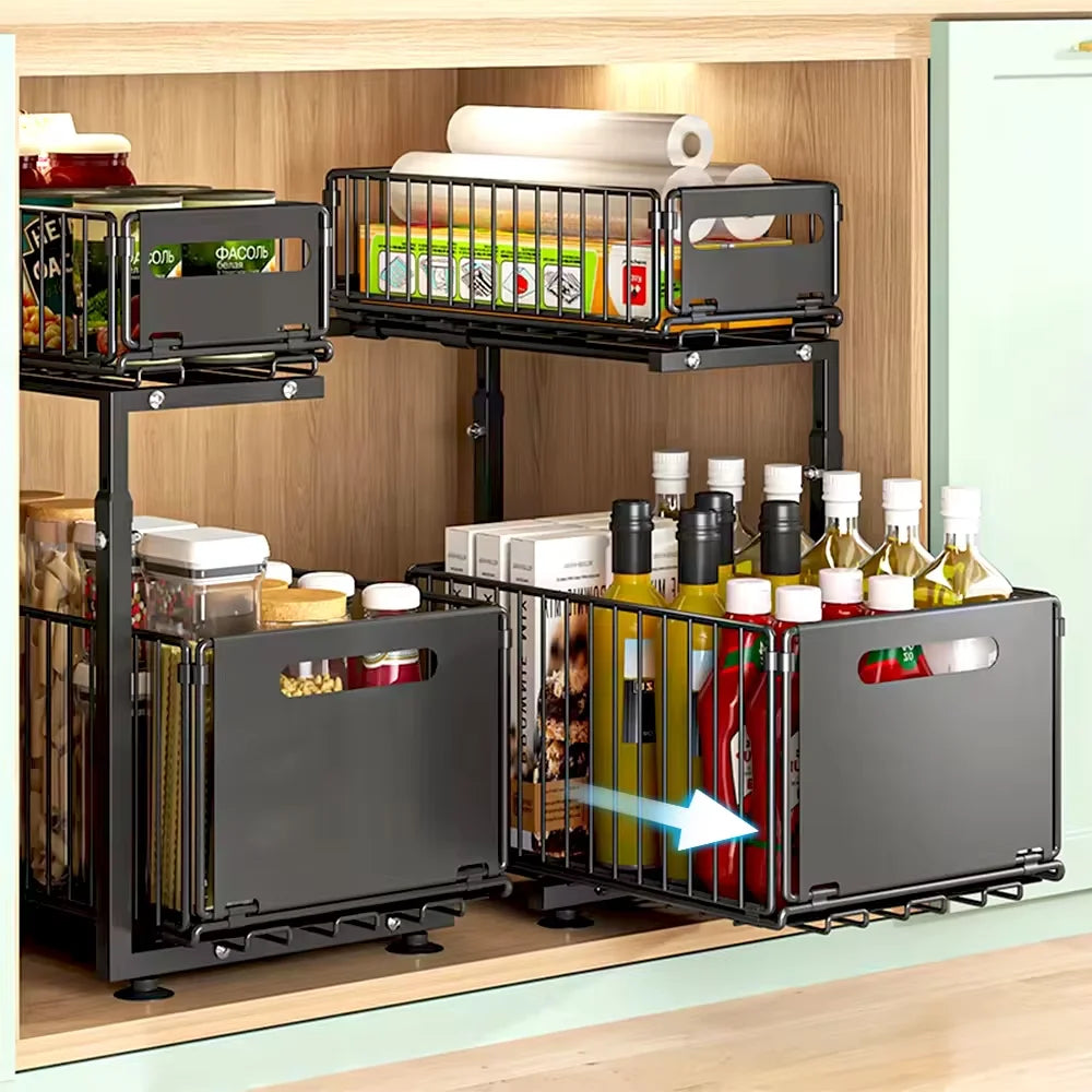 Organizer Estraibile a 2 Livelli Spazoria